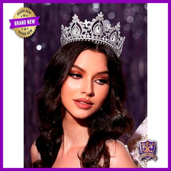 Queen Crown Tiara with Austrian Crystals for Weddings and Special Events